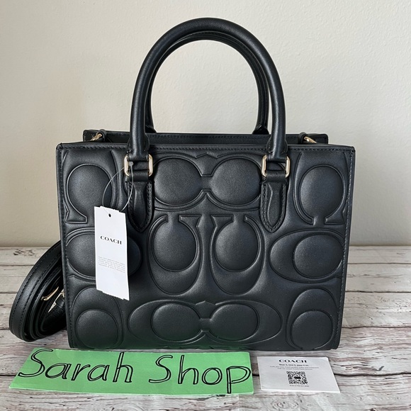 ✅Coach Maggie Small Tote Bag In Signature Leather - Picture 2 of 13